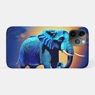 Case-Mate iPhone Case Blue Elephant Glow Design