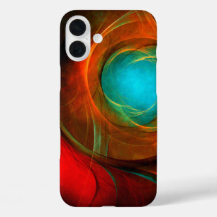 Coque Pour iPhone 16 Plus Blue Eye Moderne Abstrait Art Cool Motif #16