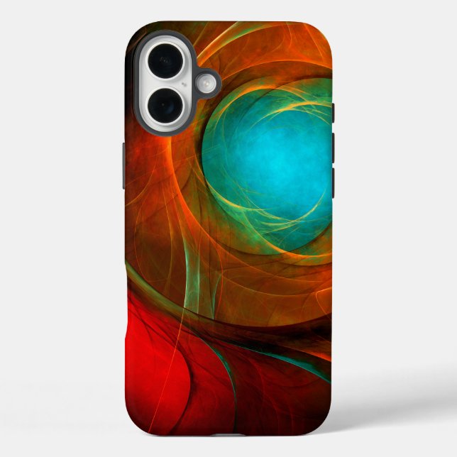 Coques Case-Mate iPhone Blue Eye Moderne Abstrait Art Cool Motif #16 (Verso)