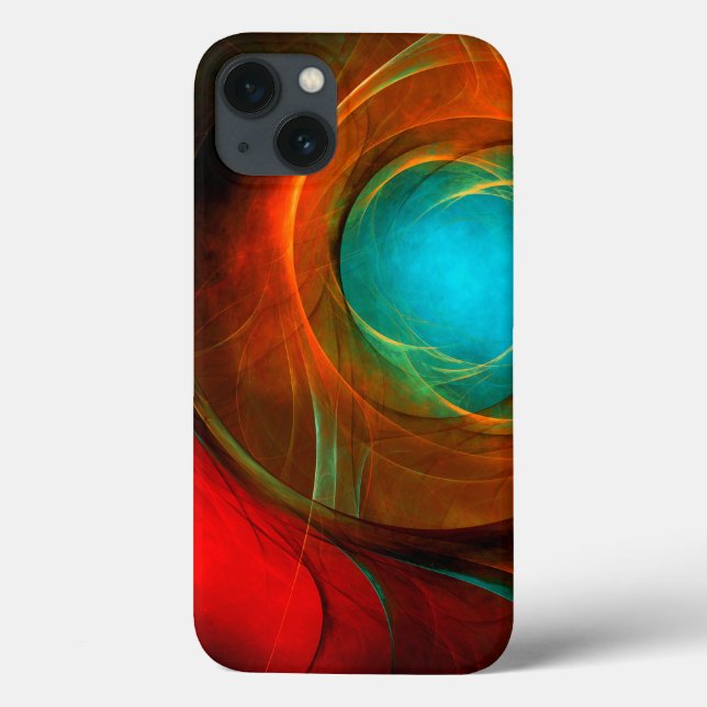Coques Case-Mate iPhone Blue Eye Moderne Abstrait Art Cool Motif #16 (Verso)