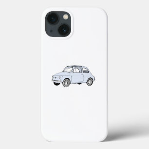 Etui iPhone 13 Blue Fiat 500 Topolino Pencil Style Rendering