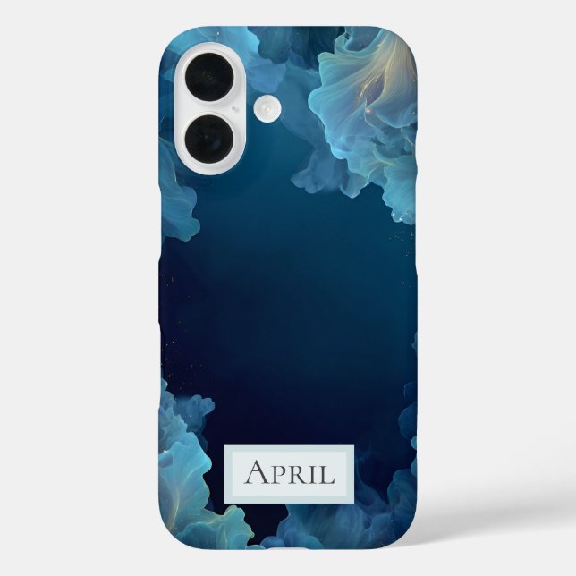 Coques Case-Mate iPhone Blue Flowing Abstract  (Verso)