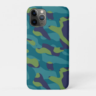 Case-Mate iPhone Case Blue Green and Teal Camo Abstract