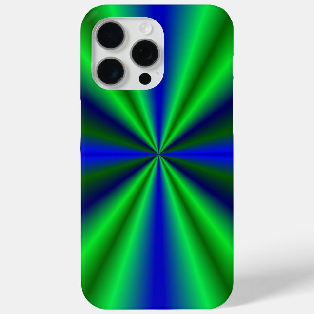 Coques Case-Mate iPhone Blue Green Rainbow (Verso)
