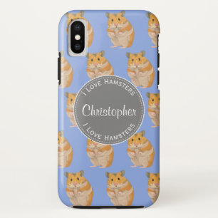 Etui iPhone Case-Mate Blue I love Hamsters Hamster Motif