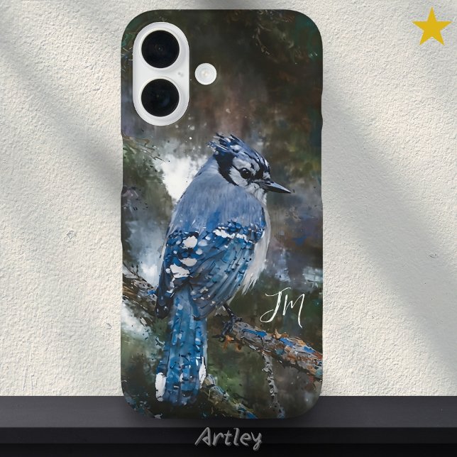 Coques Case-Mate iPhone Blue Jay Observation d'oiseaux Peinture d'oiseaux  (Créateur téléchargé)