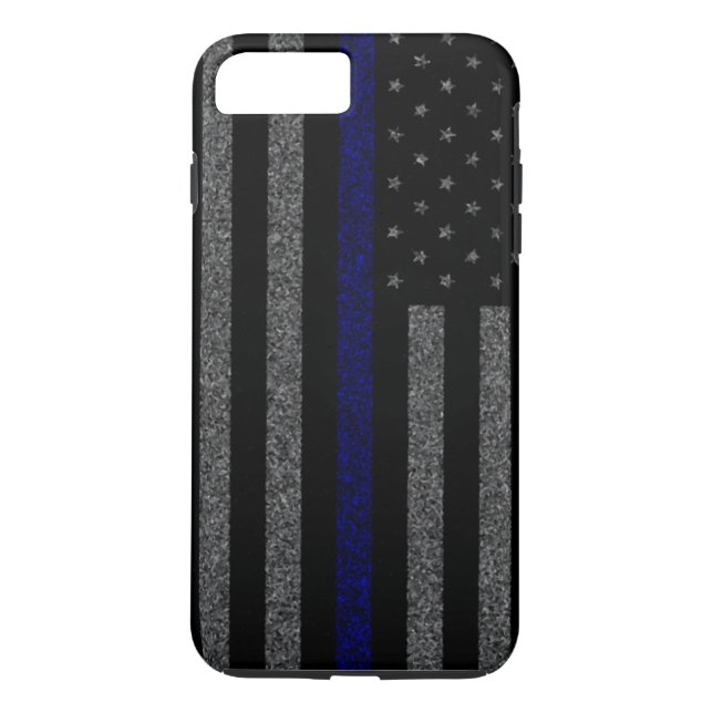 Coques Case-Mate iPhone Blue Line mince marquent la caisse plus de (Dos)