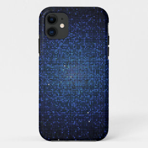 Coque iPhone 11 Blue Navy Parties scintillant Sequin Mate ID™ iPho