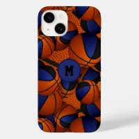 Blue noir équipe couleurs basketball sport motif