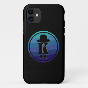 Case-Mate iPhone Case Blue Ombre Nom Monogramme Initial Pour Hommes