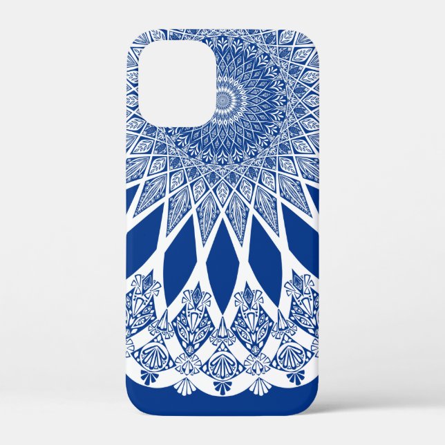 Coques Case-Mate iPhone Blue Pacific Tristyns Mandala (Verso)