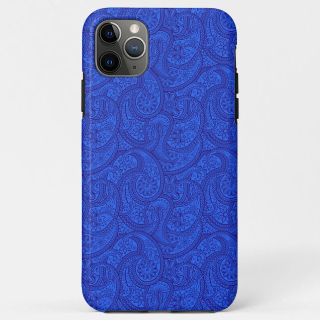Coques Case-Mate iPhone Blue Paisley (Dos)