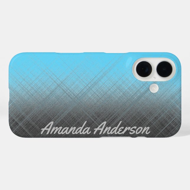 Coques Case-Mate iPhone BLUE - Personnalisable (Verso (horizontal))