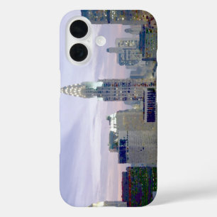 Coques iPhone 16 Blue Pop Art New York