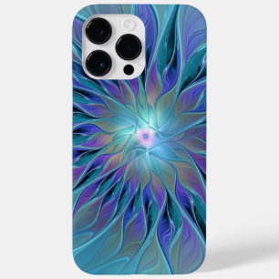 Coque Case-Mate iPhone Blue Purple Flower Dream Abstrait Fractal Art