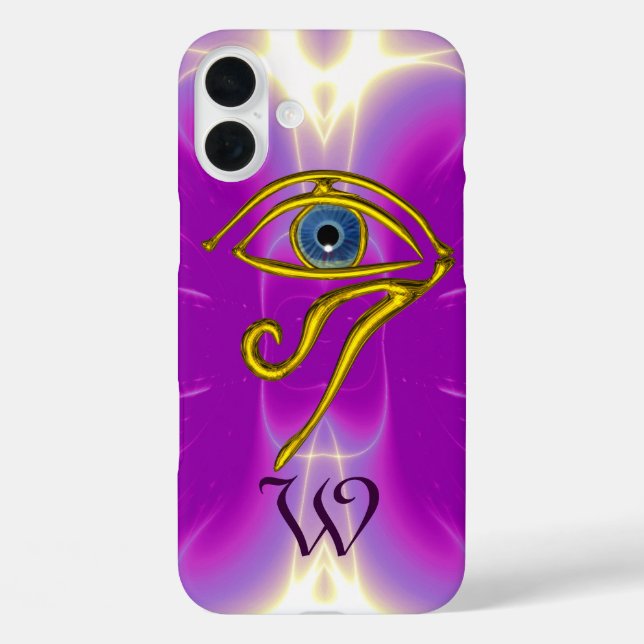 Coques Case-Mate iPhone BLUE TALISMAN MONOGRAM rose Fuchsia violet (Verso)