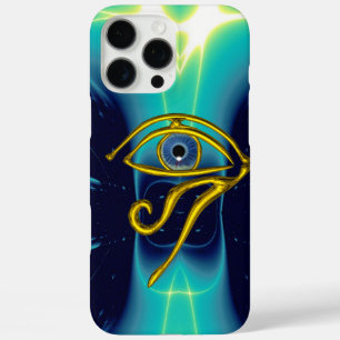 Coque iPhone 16 Pro Max BLUE TALISMAN OR HORUS OEIL Turquoise, Turquoise B