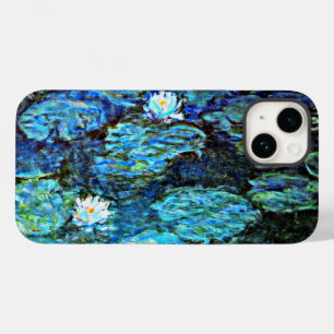 Coque Case-Mate iPhone Blue Water-Lys, peinture d'art,