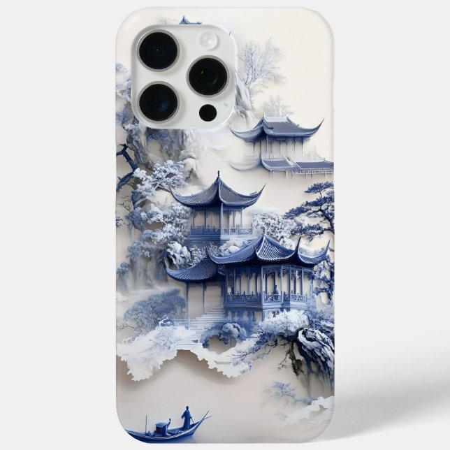 Coques Case-Mate iPhone Blue & White Chinoiserie iPhone 13 Case – Artistic (Verso)