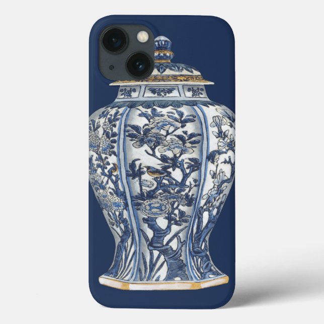 Coques Case-Mate iPhone Blue & White Porcelain Vase by Vision Studio (Verso)