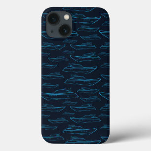 Etui iPhone Case-Mate Blue Yacht Pattern