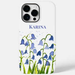 Coque Case-Mate iPhone Bluebells bleu floral Fleur sauvage Nature Aquarel