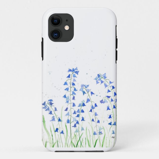 Coques Case-Mate iPhone Bluebells blue flowers spring (Dos)