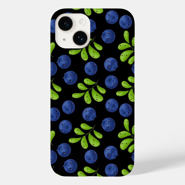 Coques Case-Mate iPhone Blueberry Bliss : Fruit Motif Design (Verso)
