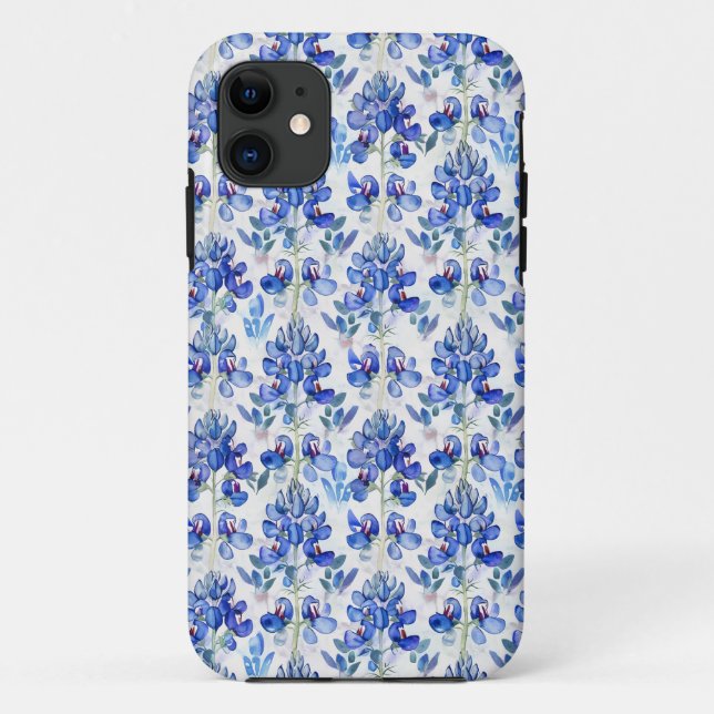 Coques Case-Mate iPhone Bluebonnet Texas Fleur sauvage - Floral bleu (Dos)
