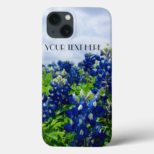 Coques Case-Mate iPhone Bluebonnets Fleurs bleues Texas Lupine Floral (Verso)