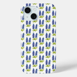 Coque Case-Mate iPhone Bluebonnets Texas Blue Flowers Aquarelle