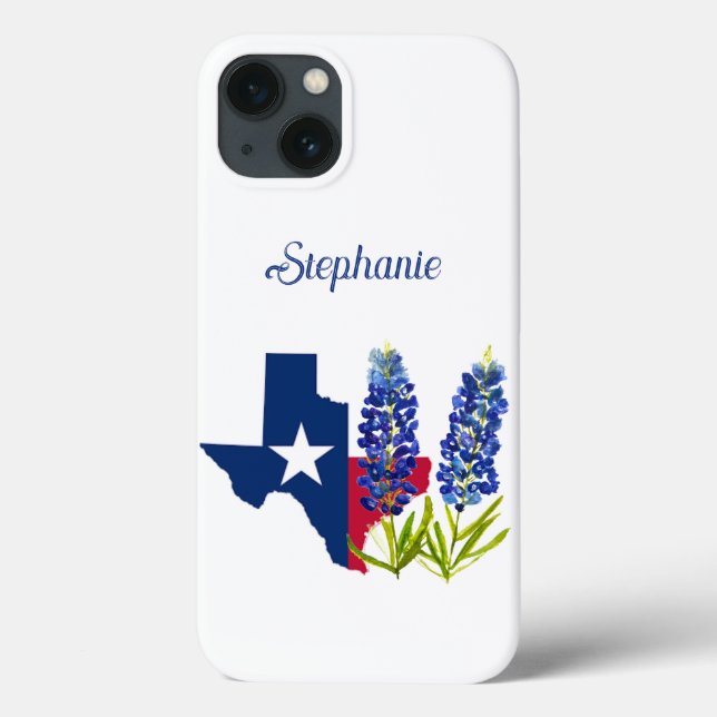 Coques Case-Mate iPhone Bluebonnets Texas Fleur Floral Texan Gorgee (Verso)