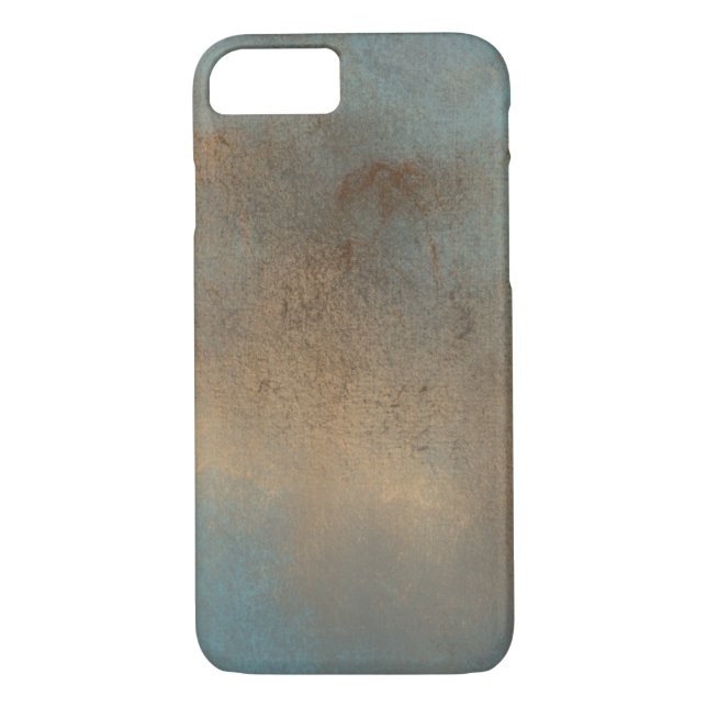 Coques Case-Mate iPhone Blues Abstrait Browns Art Peint (Dos)