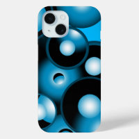 Blues Cercle Concentré Orbital Art Abstrait