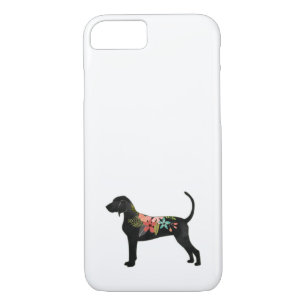 Case-Mate iPhone Case Bluetick Coonhound Chien race Boho Silhouette