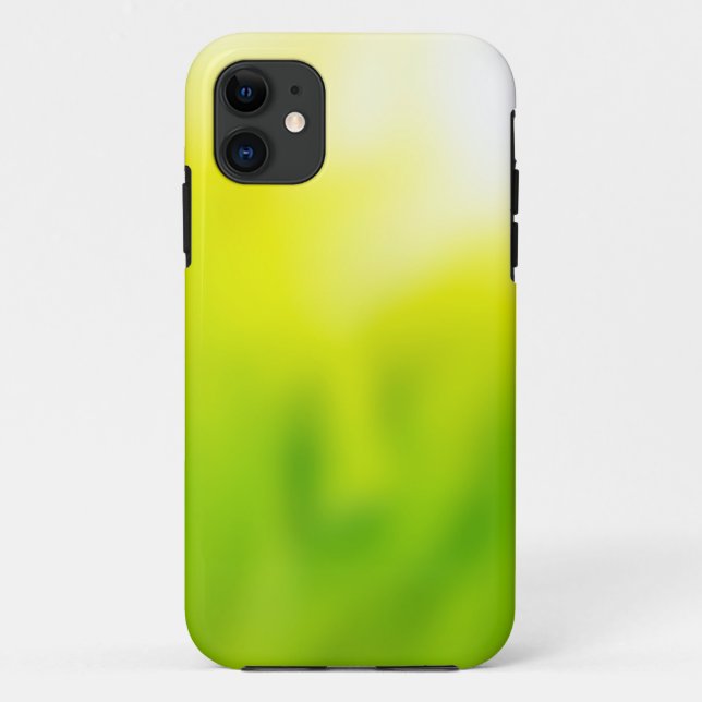 Coques Case-Mate iPhone Blur vert jaune Abstrait (Dos)