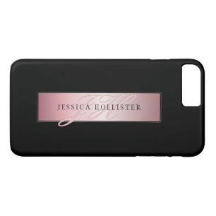 Case-Mate iPhone Case Blush Élégant Faux Or Rose Nom & Initiales