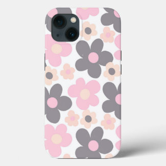 Case-Mate iPhone Case Blush Rose Grey Daisers Retro Dream #1 #retro #art