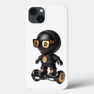 Case-Mate iPhone Case Bman sur un Hoverboard, Bitcoin, par Natasha Us