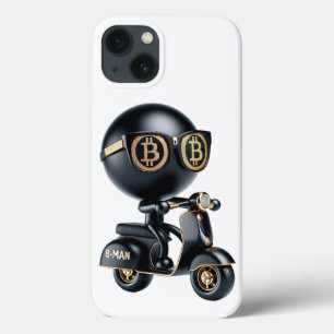 Case-Mate iPhone Case  Bman sur un scooter, Bitcoin, par Natasha Us  