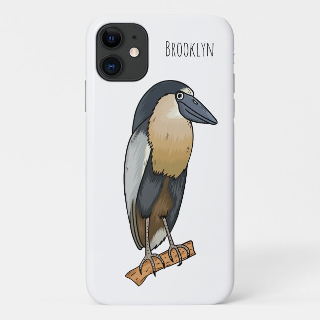 Coques Case-Mate iPhone Boat-billed heron bird cartoon (Dos)