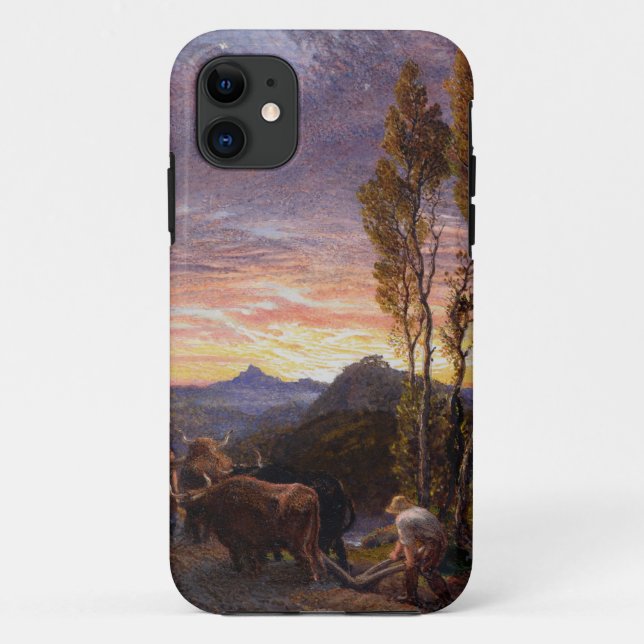 Coques Case-Mate iPhone Boeufs labourant au coucher du soleil (la semaine (Dos)