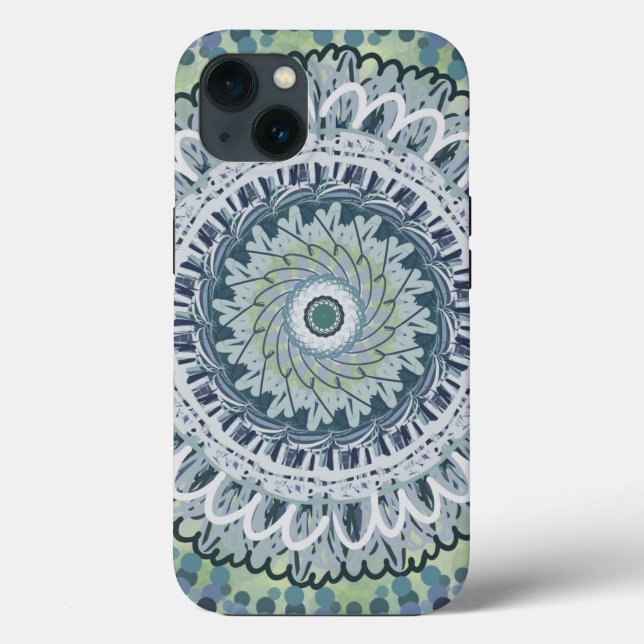 Coques Case-Mate iPhone Bohème Shabby Chic Mandala Dot Art Design (Verso)