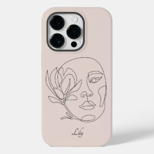 Coque Case-Mate iPhone Boho Abstrait Simple Line Art, Boho Chic Coque-Mat