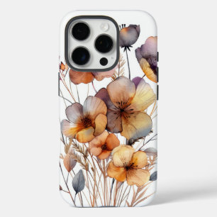 Coque iPhone 16 Pro Boho Aquarelle Botanique Floral