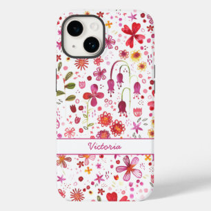 Coque Case-Mate iPhone Boho Aquarelle Nom floral
