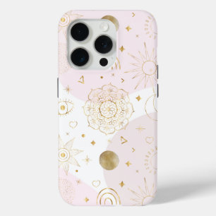 Coque Case-Mate iPhone Boho Astrologie Gold Motif céleste