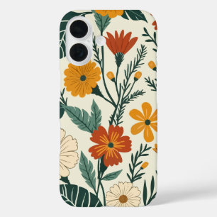 Coque Pour iPhone 16 Boho Blooming