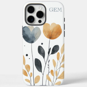 Coque iPhone 16 Pro Max Boho Chic Aquarelle tendance Floral