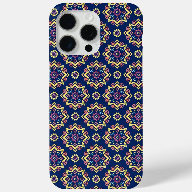 Coques Case-Mate iPhone Boho Chic géométrique motif floral (Verso)